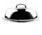 Coperchio wok rotondo multifunzionale in acciaio inossidabile con manico, coperchio teppanyaki per friggere in casa, cuocere al vapore, grigliate all'aperto (36 cm)