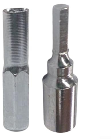 Yuanpgky Hex Transducer Adapter Socket Magnetic,Alloy Steel Adapter Socket Sleeve Secure Magnetic Connection Screwdriver Drill Bits，6.35mm to 4mm (1 Set)