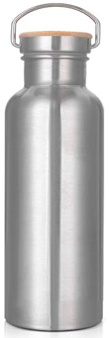 Borraccia Termica 750 ml, Bottiglia Termica Senza Perdite, Bottiglia in Acciaio Inox, Sottovuoto a Doppia Parete, Senza BPA, per bevande calde e fredde, per Palestra, Sport, Bici