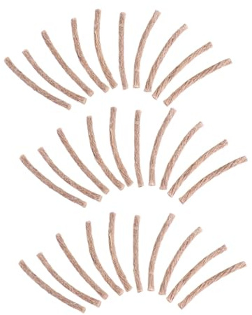 UPKOCH 30piezas Cuerda Inflamable Fácil De Encender Resistente Al Viento Duradera para Acampar