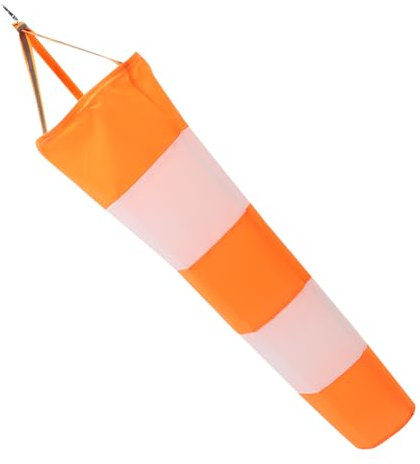 VANZACK girouette étanche de Mesure du Vent de Direction du Vent Manche à air de Ferme Pendaison Camping Manches à air extérieures Drapeau indicateur de Vent Tissu Oxford Orange