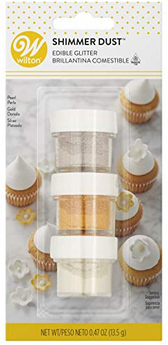 Wilton Edible Glitter Shimmer Dust, Set of 3