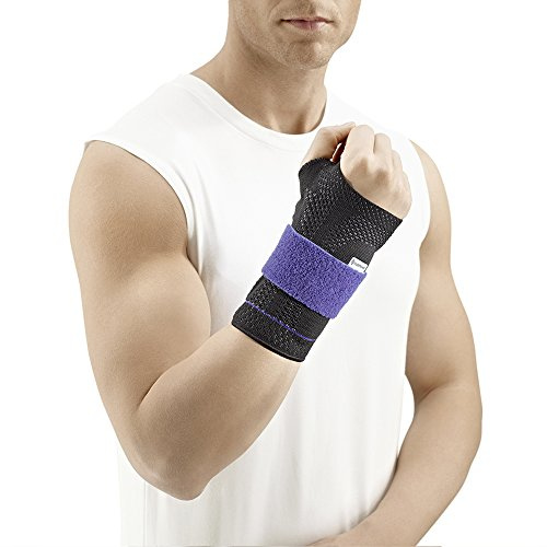 BAUERFEIND ManuTrain, handledsbandage, individuellt justerbar, vänster, svart, storlek 2