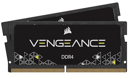 Corsair CMSX16GX4M2A2666C18 Vengeance 16 GB (2 x 8 GB) DDR4 2666 MHz 204 Pin SODIMM Performance Notebook Memory Kit - Black