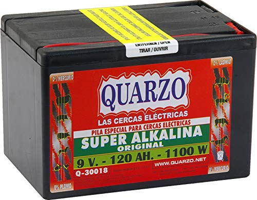 Quarzo Pila para Pastor eléctrico 9 V - 120 Ah - 1100 W