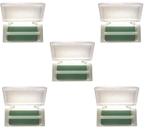 MUHWA Lamelles Couvre-Objet en Verre Prénettoyées 24×50mm, Lot de 500 (5 Boîtes×100) de Laboratoire