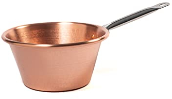 Home Paolo aus Kupfer, auch für Induktion geeignet, Griff aus Edelstahl, 24 cm