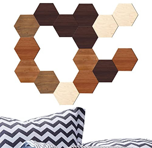 Adesivo da parete a nido d'ape, kit di adesivi da parete esagonali, stacca e attacca, autoadesivo a nido d'ape, per soggiorno, cucina, bagno Flavas