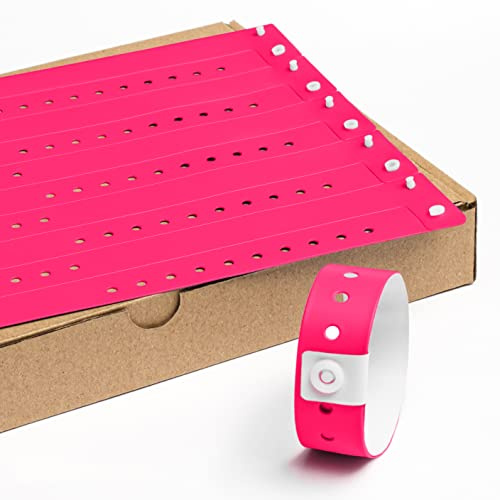 Bracelets Evenementiel Sans Impression 100pce 19x255 mm rose