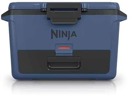 Ninja FB151BL FrostVault 50qt Hard Cooler with Dry Zone, Integrated Fridge-Temp Dry Storage Drawer, Premium Heavy-Duty Insulated Cooler, Keeps Ice for Days, Lakeshore Blue