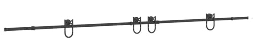 vidaXL Kit de quincaillerie de porte coulissante 400 cm acier noir