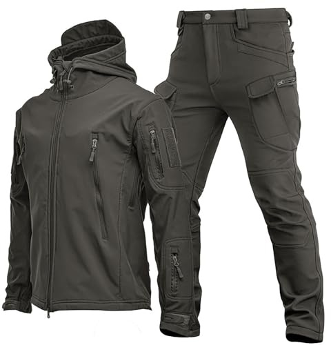 Celanisai Traje de nieve para hombre, 2 piezas, chaqueta de nieve gruesa y cálida, pantalones impermeables, trajes de esquí de montaña, conjuntos de esquí de montaña, impermeables, cortavientos