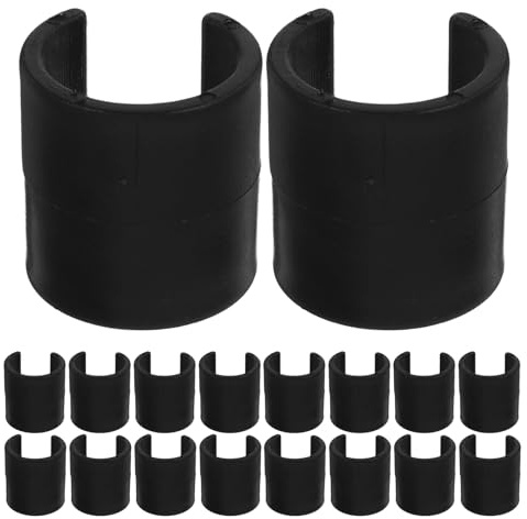 Kisangel 25piezas Clip para Poste Marcador de Fútbol de Abrazaderas de Abs para Mástil de Bandera de Esquina Clips para Marcadores de Mástil de Bandera de Entrenamiento de Fútbol