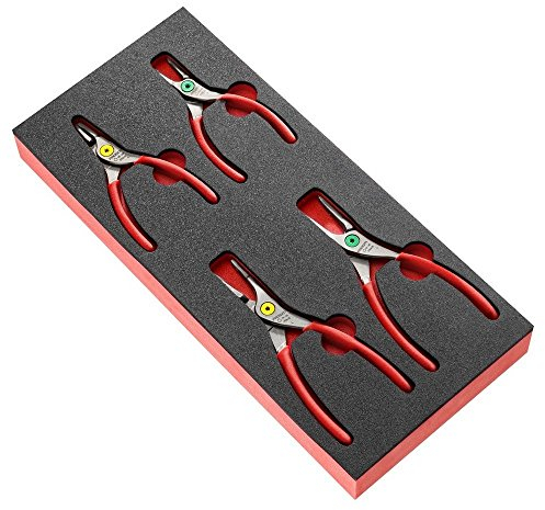 FACOM Modul mit 4 Seegeringzangen, Schaumstoffeinlage, 1 Stück, MODM.PCSN