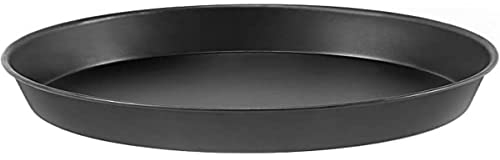 Pentole Agnelli Lamiera Blu Tortiera Tonda per Pizze , Nero, 40 cm