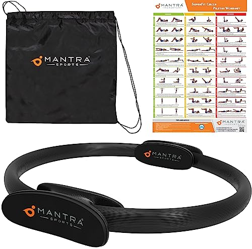 MANTRA SPORTS Pilates Ring Fit Fitness Ring Beckenbodentrainer für Frau & Männer, Beckenboden Trainingsgerät für zuhause, Beinpresse Hüfttrainer Beintrainer Oberschenkeltrainer Sportgeräte zuhause