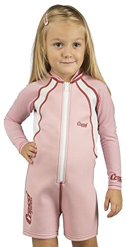 Cressi Kids Long Sleeve Swimsuit Kinder Unisex Shorty Neoprenanzug Ultra Stretch Rosa L (4 Jahre)