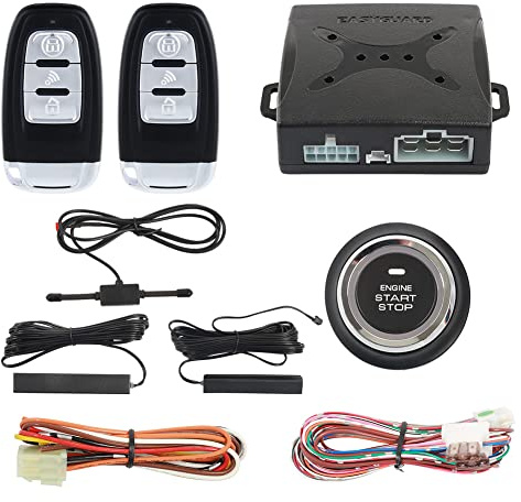 EASYGUARD EC003-1 PKE Passive Keyless Entry Car Alarm System Push Button Start Remote Start Starter DC12V
