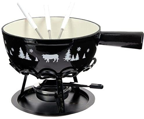 Table & Cook Fondue-Set, Alpenform, Schwarz