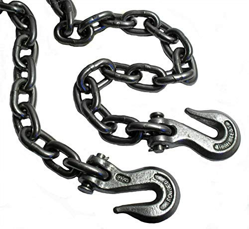 Heavy Duty 14ft Recovery Tow Towing Utility Farm Drag 5/16 Chain with Hooks