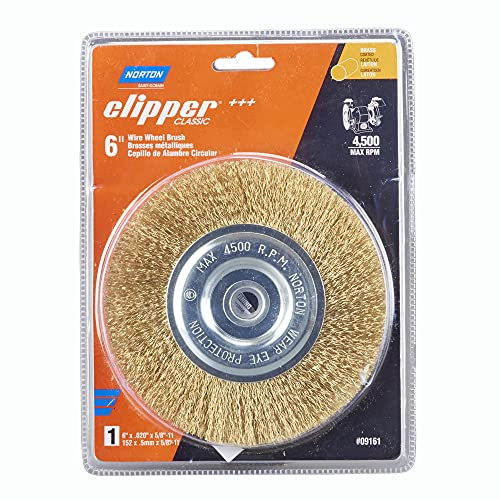 WIRE WHEEL BRUSH CRSE 6 inch (A)