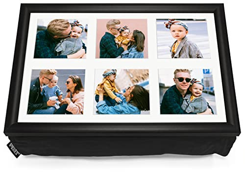 Pixly® Personalised Custom Collage Photo Cushioned Lap Tray Lap Top Serving Cushion with Bean Bag | A3