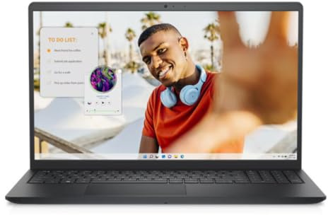 Dell Inspiron 15 3535 Laptop | 15.6 inch FHD (1920 x 1080) 120Hz Display | AMD Ryzen 7 7730U | AMD Radeon Graphics | Windows 11 | 16GB RAM | 512GB SSD | UK Keyboard | Black