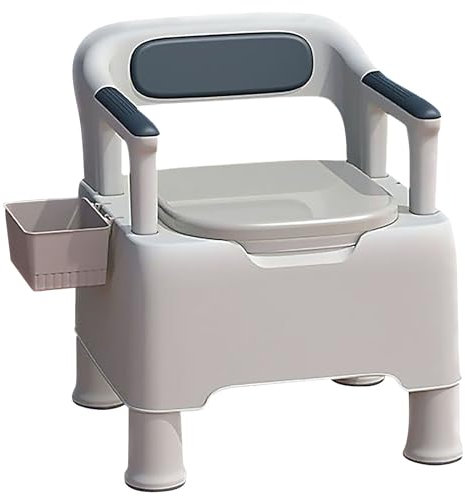 Tabouret de douche pliable pour fauteuil roulant avec roulettes, chaise de toilette percée, tabouret de toilette pour adultes, commodes de chevet pour personnes âgées, chaise de toilette pou