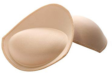 RELLECIGA Damen Push-up BH-Einlagen für kleine Brust herausnehmbare Pads für Bikini Tops und Sport BH Beige