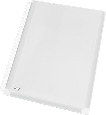 Leitz Juego de 10 Fundas Porta Documentos A4 Expansibles para 200 Folios, PVC