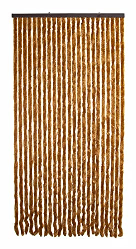 VERDELOOK | Tenda Ciniglia da Sole 120x230 cm, Bronzo, con 27 Fili, per Porte,
