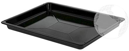 Bandeja esmaltada negra (original Beko) para horno, Dimensiones (462 x 373 x 40 mm) código del recambio: 219440101