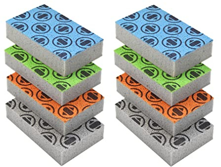 Skura Style Kitchen Dish Sponges 8 Pack, Odor Free Non-Scratch Scrub Pads