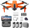 tairong Drone avec Double Caméra 4K HD, S65 RC Quadcopter Pliable pour Adultes Débutants, GPS Intelligent Return, 2.4GHz FPV Live, Longue Durée de Vol