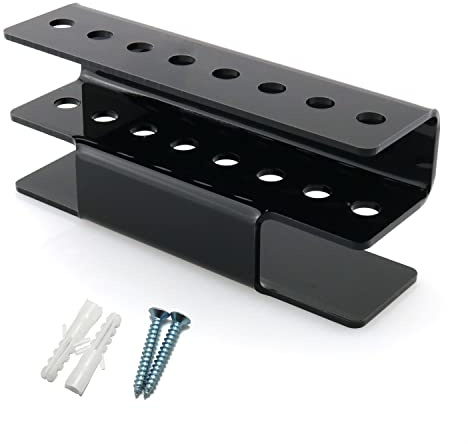 DGHAOP Acrylic Dart Holder Wall Mount Indoor Rack 17x4.5x7.3cm Black