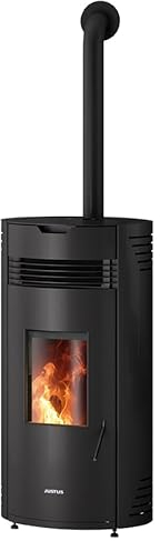 Justus | Pelletofen | Norta | 8 kW | Stahl Schwarz