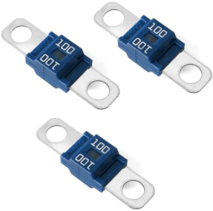 100A AMI/Midi High Current Fuse Bolt-on Fuse - 100 Amp for Cars, Trucks, Construction Vehicles, Buses, Caravans (30pcs)