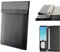 Housse pour ordinateur portable avec chargement sans fil | Housse multifonction 4 en 1 en cuir, tapis de souris et bloc-notes | Charge rapide pour téléphones et écouteurs | Protection d'ordinateur