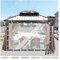 Transparente PVC Kunststoff Trennwand Plane mit Ösen Schnee Schutz für Pavillon Veranda Terrasse Anpassbar 4,5x5m/14,85x16,5ft