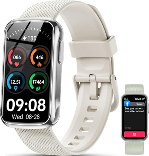 OUKITEL Orologio Smartwatch Donna Uomo, 1.47”HD, 24 Modalità Sportive Smartwatch con Sonno/ SpO2/ 24H Cardiofrequenzimetro, Impermeabile IP68 Fitness Tracker per Android iOS