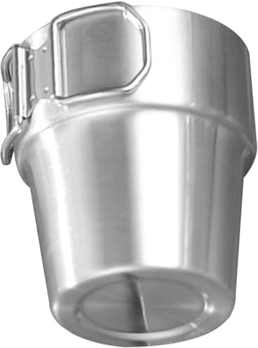 PENIKOKO Gobelet Pliable en Acier Inoxydable 304 Double Paroi 300Ml Tasse Isolante Légère pour Camping et Randonnée Tasse Multifonctionnelle Solide pour Boissons Chaudes et Froides
