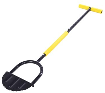 Tnfeeon Bordeadores Manuales con de 42 Pulgadas, Placa de Pie Ancha, Borde de Jardín, Pasarela, Cortador de Césped, Mantenimiento, Acera, Césped, Largo, Herramienta de Bordeador de con Forma de