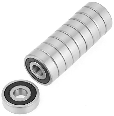 10 STÜCKE 6200-2RS Doppel Gummi Versiegelt 10 * 30 * 9mm Stahl Rillenkugellager für 10mm Welle/stange Projekte/Mechanische Ausrüstung, elektrische instrumente, spielzeug