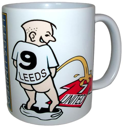 Wee On Funny Football Team Shirt Leeds Manchester Fan Rivalry Tea Coffee Mug (Leeds (weeing on United))