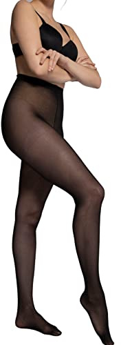 Ulla Popken Collants, 40 Deniers, 42 FR, Noir, 46-48 Femme