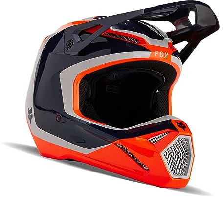 Fox Racing Unisex V1 Motocross Dirt Bike Helmet, Fluorescent Orange, X-Large