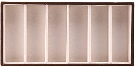 Lobamop Vitrine pour 6 lunettes, boîte de rangement pour lunettes de soleil, porte-lunettes, porte-vitrine, bol à , ouverture de la flanelle supérieure à l'intérieur.