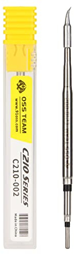 Puntas Para Cautín Puntas Para Soldar De Acero Inoxidable Puntas De Repuesto Para Cautín C210‑002 Puntas Curvas Herramienta De Consumibles De Soldadura Para T210 T26