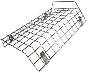 BRICOQUI Griglia salva ustioni regolabile per stufe a pellet e legna antiscottatura 49x34.5 cm 14 cm di profondità