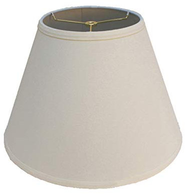 CWCQGH Lampenschirm aus weißem Stoff, Klassische runde Tischlampe mit traditionellem Design, Stehlampenschirm, Verschiedene Größen, 40 cm